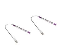 LFCKVX 2-Piece USB-Powered Gooseneck Desk Light - Eye-Care Reading Lamp for Home & Office