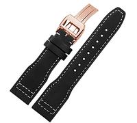 LFCKVX 22mm Genuine The Top Leather Band for / IW377701 Series Watch Strap
