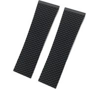 LFCKVX 24mm Soft Rubber for Avenger Navitimer Silicone Watchband Black Blue Waterproof Bracelets Watch Strap