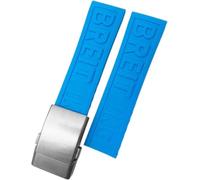 LFCKVX 24mm Soft Rubber for Avenger Navitimer Silicone Watchband Black Blue Waterproof Bracelets Watch Strap