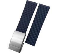 LFCKVX 24mm Soft Rubber for Avenger Navitimer Silicone Watchband Black Blue Waterproof Bracelets Watch Strap