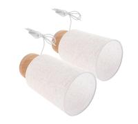 LFCKVX 2pcs Nordic Style Bedside Lamp Vintage Base Handpressed Flower USB Powered Warm Light for Bedroom and Desk Decor