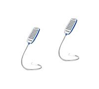 LFCKVX 2PCS Reading Light Desk Clip Non-Flickering Night Lamp, Metal & Plastic, 45 x 3.5 x 1.5 cm, Random Color