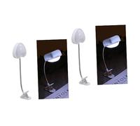 LFCKVX 2pcs USB Reading Lamp - Desk & Bedside Clip Light with Gooseneck Heart Sign