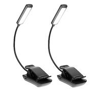 LFCKVX 2sets Rechargeable Lamp Temperature Compact Stand Light Music Eye-Caring Clip for Piano and Reading Sessions