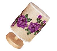 LFCKVX 3D Floral Pattern Fabric Desk Lamp for Bedroom - Stylish and Functional Living Room, Office Light