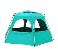 LFCKVX 5-8 Person Waterproof Automatic Pop Up with Double Door Portable Instant Tent Sun Shelter for Outdoor Camping Hiking Fishing, 330X330X210CM, Green