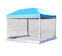 LFCKVX 8-10 Persons Lightweight Family Camping Waterproof UV Resistant Outdoor Folding Tent, Easy to Install, Blue, Outside Account