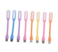 LFCKVX 8pcs Portable Reading Light - Flexible for Desks and Bedside Use, Eye Care, USB Powered Random Color Options
