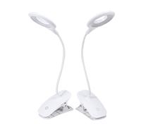 LFCKVX Compact Clip Desk Lamp with USB Charging, and Portable Reading Light for Home & Travel