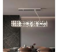 LFCKVX Crystal Round Chandelier Chrome Golden Hanging Lamps for Ceiling Home Decor Nordic Ring Lights for Living Room