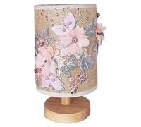 LFCKVX Decorative Fabric Table Lamp with Floral Pattern - Bedroom Night Light