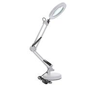 LFCKVX Foldable Desk Lamp with Adjustable Arm for Beauty and Study - 5X Magnification