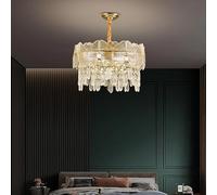 LFCKVX Gold Butterfly Crystal Chandelier Lights Luxury for Ceiling Living Room Dining Room Classic Pendant Light for Wedding Decoration