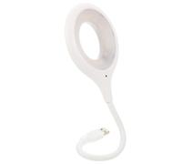 LFCKVX Gooseneck Lamp Voice Activated Flexible Bedside Dimmable Night Light Compatible USB Ports Supply for Comfort Any Reading Position