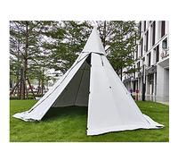 LFCKVX Hot Outdoor Tents Teepee with Stove Hole Waterproof Family Pyramid Tent Camping Backpacking Hiking Mountaineering Heated Shelter
