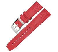 LFCKVX la sangle de pour le Bracelet SuperCean/Navitimer/Avenger 24 mm Rouge Orange Black Fluoro Watch Bands