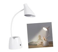 LFCKVX Reading Charging Desk Lamp Pen Container Eye-Care Light Touch Operation for Study