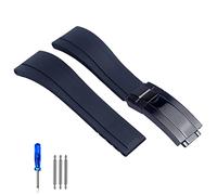 LFCKVX Rubber Watch Strap For Wristband Black Blue Green Waterproof Silicon Watches Band Bracelet 20mm 21mm