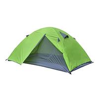 LFCKVX Tents New Backpack Type Light Camping Double Layer Glass Fiber Waterproof Portable Travel Tent with Handbag