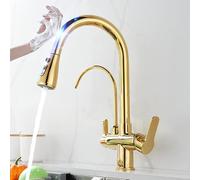 LFCKVX Touchless Touch Kitchen Faucet with Pull Down Sprayer Solid Brass Hot Cold Sink Mixer Tap in 1 Water Filter Purifier