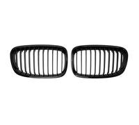 LFDTO Ajuste for BMW Serie 1 F20 F21, Parachoques Delantero de Coche, Rejillas Tipo riñón, Rejilla Negra Brillante, Parrilla de Carreras 2011-2014, Accesorios externos ABS for automóvil