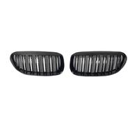 LFDTO Ajuste for BMW Serie 6 M6 E63 E64 630i 650i 645ci parachoques delantero del coche parrilla de riñón rejilla de doble listón parrillas de carreras negro brillante 2004-2010