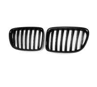 LFDTO Ajuste for BMW X1 E84 parrillas de carreras parachoques delantero de coche rejillas de riñón rejilla negra brillante ABS accesorios externos for automóviles 2011-2016