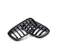 LFDTO Ajuste for BMW X1 F48 F49 2 uds Parrilla Delantera de Coche Parrilla Negra Mate Parrillas de Carreras de una Sola línea 16-19 Accesorios for automóviles (Size : Matte Black)