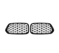 LFDTO Ajuste for BMW X2 F39, Parachoques Delantero de Coche, Rejilla de riñón, Parrilla de Carreras de Diamantes, Rejillas Negras Brillantes, embellecedor de Parrillas 2018-2022, Accesorios ABS (Size