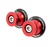 LFDTO Compatible con Ducati Desertx Desert X 2022 2023 CNC Swingarm Spools Sliders Stand Tornillos 8MM Swing Arm Pernos Piezas de motocicleta(Red)