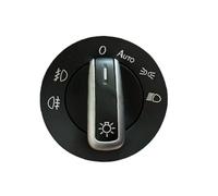 LFDTO LED COCHE AUTO faro interruptor luz antiniebla botón de control del tablero apto for VW en forma for TIiguan Scirocco Alhambra en forma for Golf Plus en forma for Passat B6 B7 Accesorios