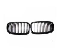LFDTO Parachoques de doble listón negro mate, parrilla frontal apta for BMW X5 X6 E70 E71, parrillas de carreras con estilo for coche 2007-2013 (Size : Glossy Black)