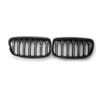 LFDTO Parrilla Delantera de Malla Negra Brillante for F45, Compatible con BMW Serie 2, 5 Asientos Active Tourer y 7 Asientos F46 Gran Tourer, Rejilla de Parachoques Delantero 2014-2017