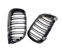 LFDTO Parrillas de Carreras de Estilo M, Color Negro Brillante, Parrilla Deportiva for riñón, Apta for BMW Serie 1 E87 2004 2005 2006 E81