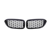 LFDTO Parrillas de diamante for coche G30 G38 aptas for Bmw G30 G31 G38 5 Series 525i 528i 530i 540i 2017-2020 estilo de coche con parrilla frontal (Size : Silver and Black)