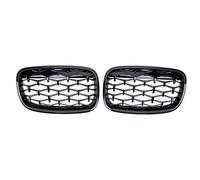 LFDTO Rejilla cromada de Diamante for Parachoques Delantero de riñón, Cubierta Interior for BMW X5 X6 E70 E71 2008 2009 2010 2011 2012 2013 2014 (Size : Black)