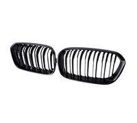 LFDTO Rejilla negra brillante apta for BMW Serie 1 F20 F21, rejillas de parachoques delantero de coche, parrilla de carreras de riñón 2015 2016 2017, reemplazo de doble listón (Size : Gloss Black)