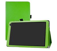 LFDZ Funda para Alcatel 1T 10inch,Soporte Cuero con Slim PU Funda Caso Case para 10" Alcatel 1T 8082 10inch Tablet (No Encaja 7" Alcatel 1T 7 Inch 8068 / Alcatel 1T Smart),Verde