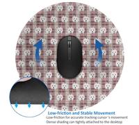 LfearTesa Alfombrilla de ratón Redonda de 8 Pulgadas con Base de Goma Antideslizante e Impermeable, Ideal para Todos mis Mejores Amigos Que Son Westies.