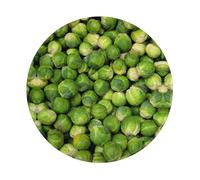 LfearTesa Alfombrilla de ratón Redonda de 8 Pulgadas con Estampado de Coles de Bruselas Verdes, Impermeable y con Base de Goma Antideslizante.