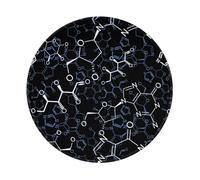 LfearTesa Símbolos de química química, Alfombrilla de ratón Redonda de 8 Pulgadas, Impermeable, con Base de Goma Antideslizante.