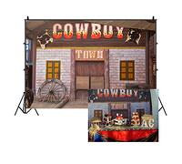 LFEEY - Fondo de madera de granero occidental para fiestas de 3 x 2,4 m