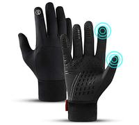 LFES Guantes térmicos de invierno resistentes al viento, impermeables, guantes de pantalla táctil, manoplas antideslizantes para hombres y mujeres, ciclismo al aire libre, caza, escalada