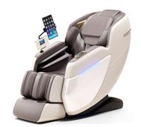 LFFTBK Sillón De Masaje con SL-Track Y Airbags para Todo El Cuerpo, Un Sillón De Masaje De Lujo Adecuado para Uso Doméstico.(Bianco)