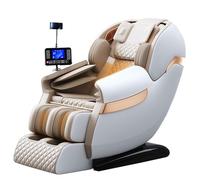 LFFTBK Sillón De Masaje Corporal Completo con Funciones De Terapia Térmica Y Presión De Aire, con 6 Programas Automáticos, Apto para Uso Doméstico Y En La Oficina(Bianco)