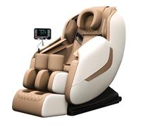 LFFTBK Sillón de Masaje Corporal,Gravedad Cero con Pista SL y Calentamiento Estiramiento Yoga Intensidad Ajustable Apto para Uso Doméstico GH-A19(Bianco)