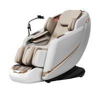 LFFTBK Sillón De Masaje De Cuerpo Completo, con Rodillos SL-Track 4D con Función De Calefacción Lumbar Y Funcionamiento Silencioso, Adecuado para Entornos Domésticos Y De Oficina(Beige)