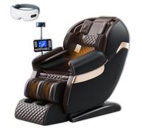LFFTBK Sillón de Masaje de Gravedad Cero, Carril SL con Calefacción por Airbag en Todo El Cuerpo Reclinable Ergonómico Puede Ser Utilizado como Un Regalo para La Oficina En Casa(Noir)