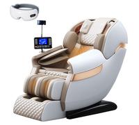 LFFTBK Sillón de Masaje de Gravedad Cero, Carril SL con Calefacción por Airbag en Todo El Cuerpo Reclinable Ergonómico Puede Ser Utilizado como Un Regalo para La Oficina En Casa(Bianco)